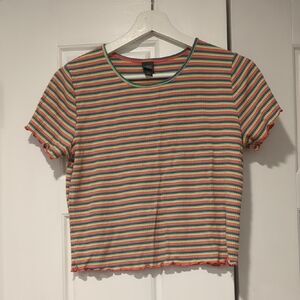 Wild Fable Colorful Striped Crop Top